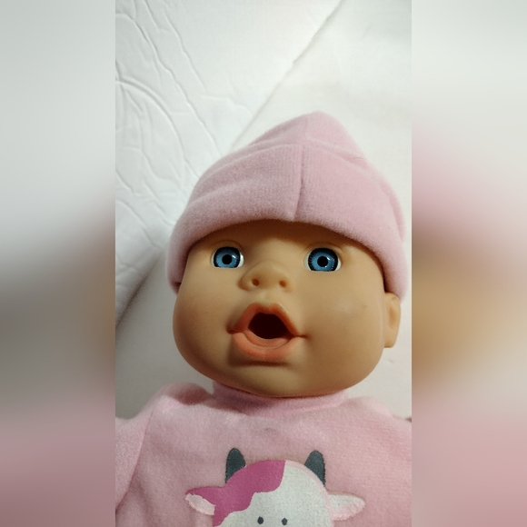 Vintage Cititoy Baby Doll 1999 Girl W/ Pacifier Cloth Body 13" - Picture 4 of 7